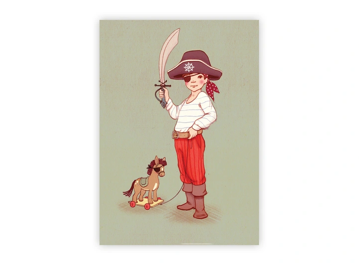 Belle & Boo - Postkort Ahoy A6 