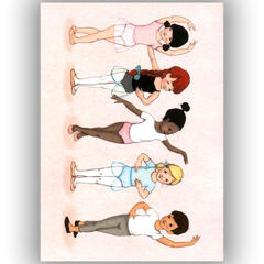 Belle & Boo - Postkort Little Dance A6