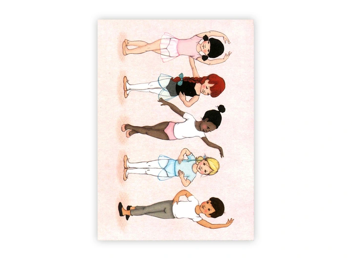 Belle & Boo - Postkort Little Dance A6 
