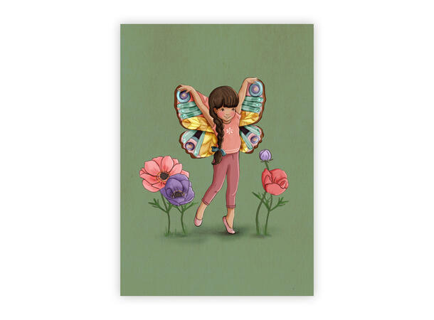 Belle & Boo - Postkort Winged A6 