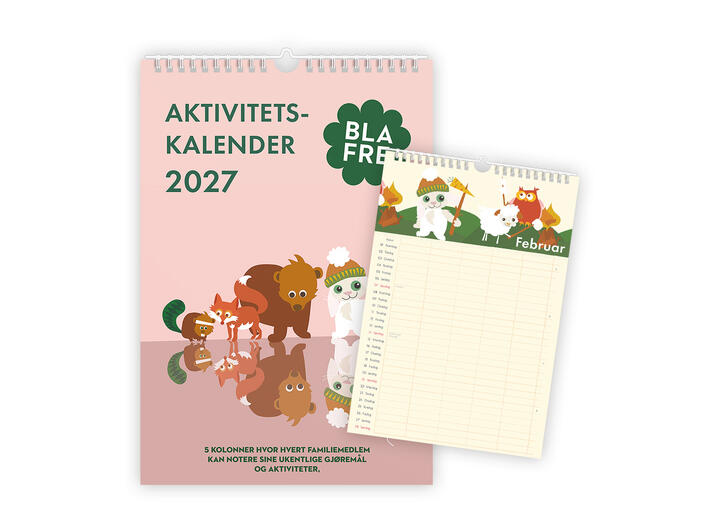Blafre Aktivitetskalender 2027 Kalender 2027 