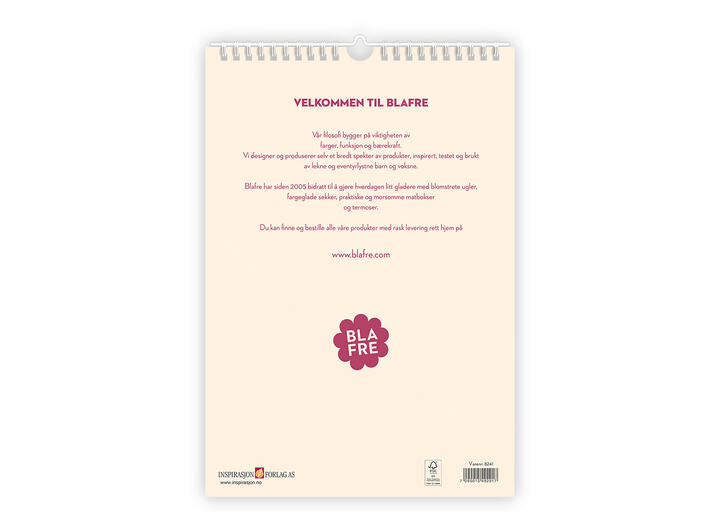 Blafre Aktivitetskalender 2027 Kalender 2027 