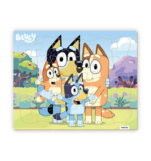 Bluey Rammepuslespill - Familien 24 brikker