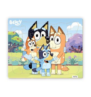 Bluey Rammepuslespill - Familien 24 brikker