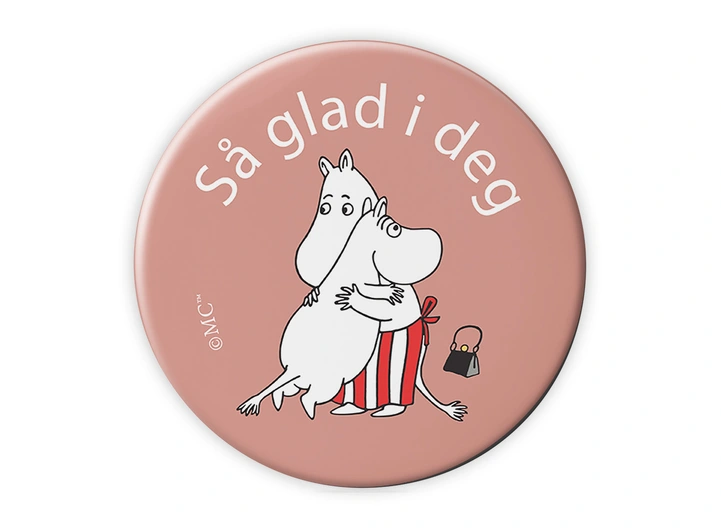 Magnet  Mummi - Så glad i deg 5,6 cm 