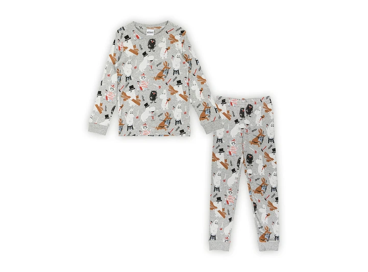 Mummi Pyjamas - Byggmester Grå 86/92 Barneklær fra Mummi 