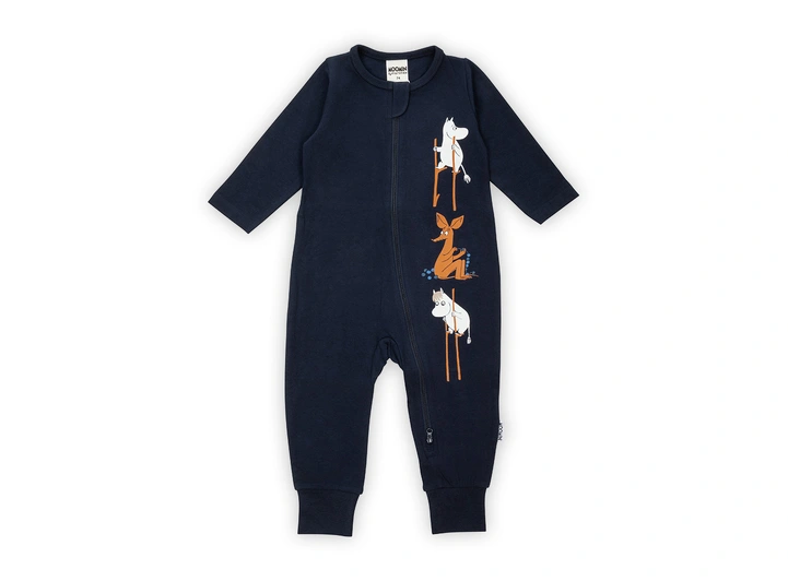 Mummi Pyjamas - Eventyr Mørkeblå 86 Babyklær fra Mummi 
