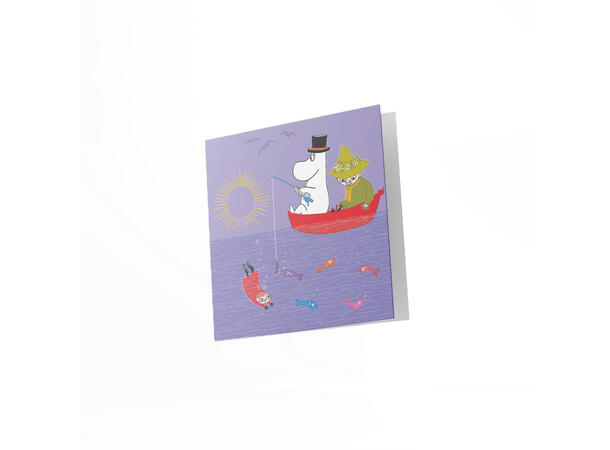 Mummi dobbeltkort - Fisketur 12 cm Mummi