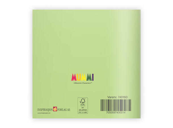 Mummi dobbeltkort - Lykken er en 7,5 cm Mummi