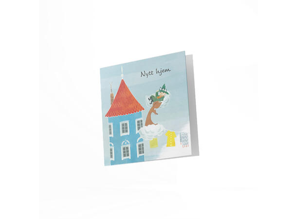 Mummi dobbeltkort - Nytt hjem 12 cm Mummi