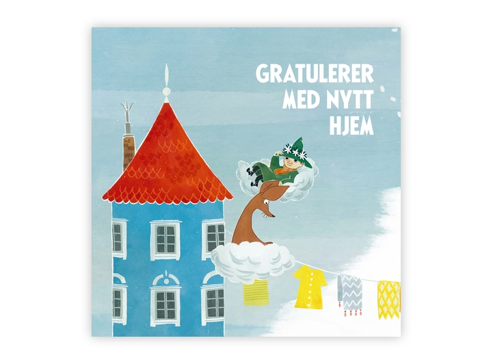 Mummi dobbeltkort - Nytt hjem 12 cm Mummi 