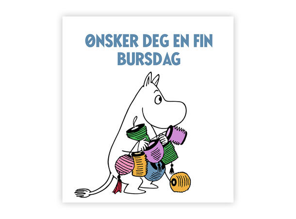 Mummi dobbeltkort - Ønsker deg en fin 7,5 cm Mummi 