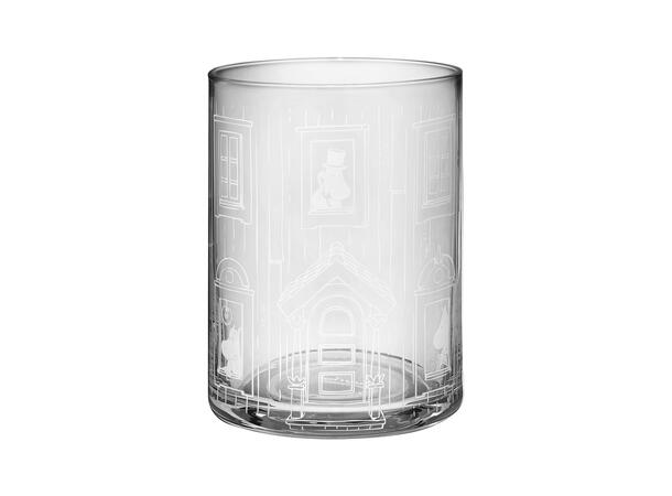 Mummi glasskrukke med lokk - Mummihuset 18,5cm