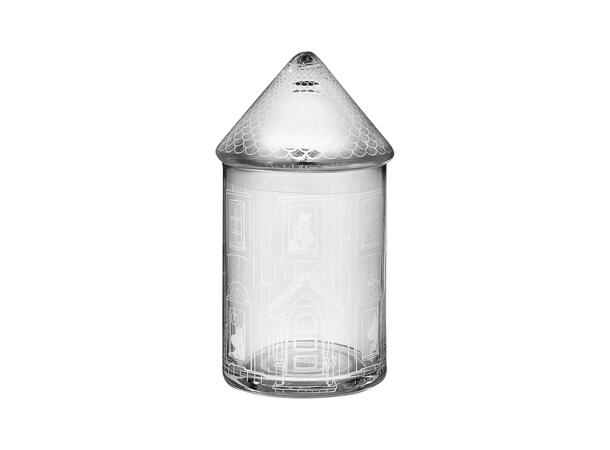 Mummi glasskrukke med lokk - Mummihuset 18,5cm