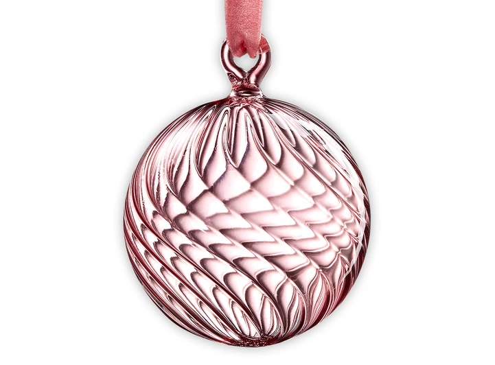 Muurla glasskule - Rosa 6cm 