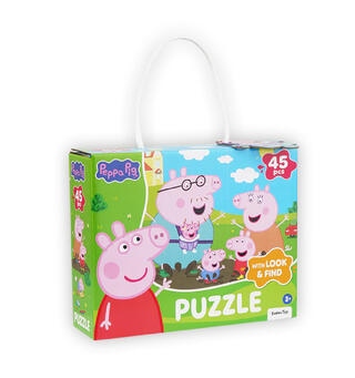 Peppa Gris - Puslespill 45 brikker