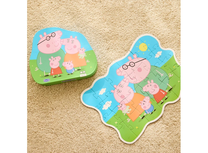 Peppa Gris Puslespill 24 brikker 3 + 