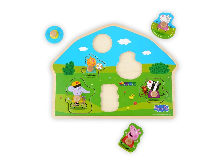 Peppa Gris Trepuslespill 6 brikker 2 + 