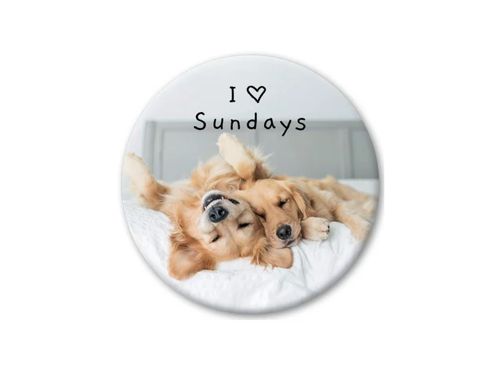 Pickmotion magnet  I Love Sundays 5,6 cm 