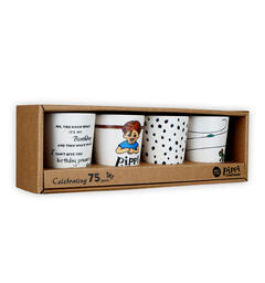 Pippi - melamin kopper 4 stk Pippi Langstrømpe