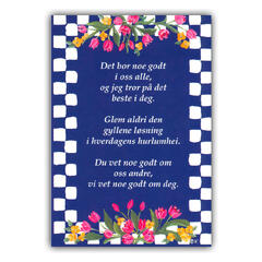 A6 Bente - Det bor noe godt A6 postkort