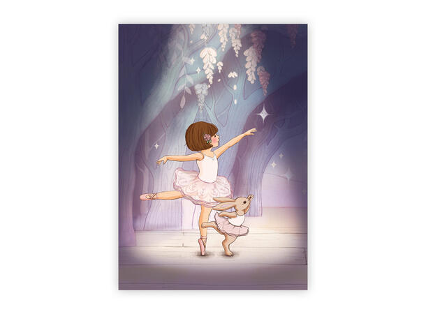 Belle & Boo - Postkort Ballet Show A6 