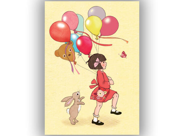 Belle & Boo - Postkort Balloons A6