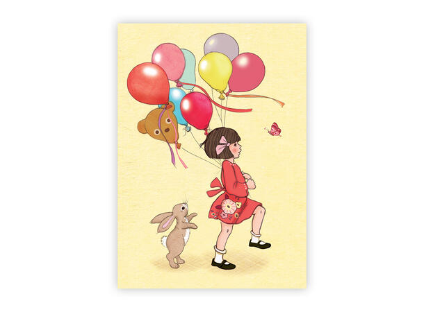 Belle & Boo - Postkort Balloons A6 