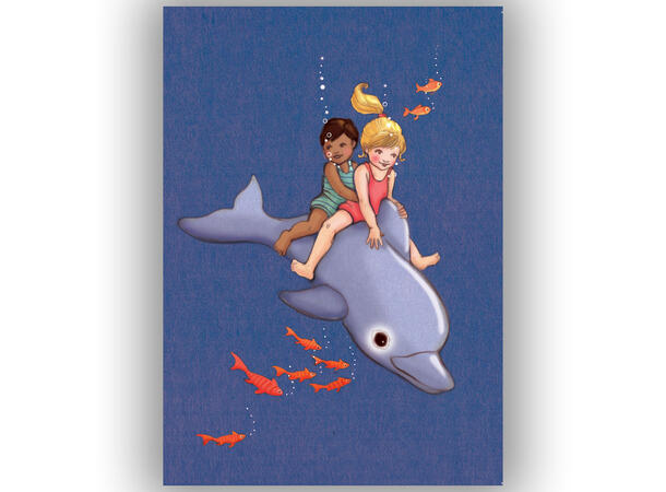 Belle & Boo - Postkort Dolphin A6