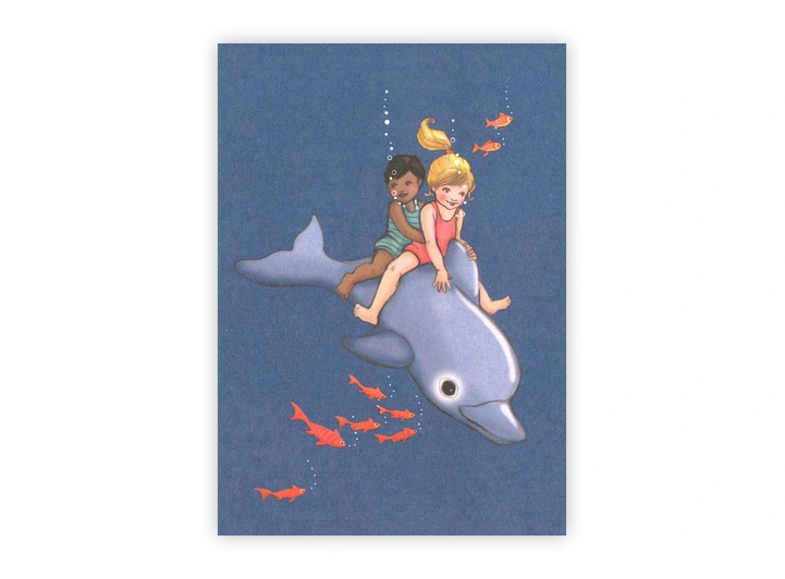 Belle & Boo - Postkort Dolphin A6 