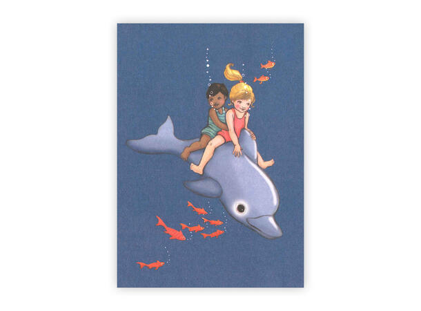 Belle & Boo - Postkort Dolphin A6 