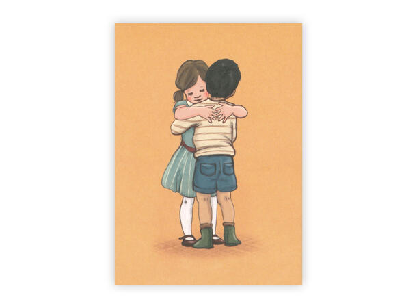 Belle & Boo - Postkort Lets Hug A6 