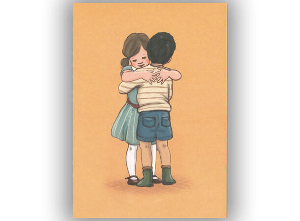Belle & Boo - Postkort Lets Hug A6