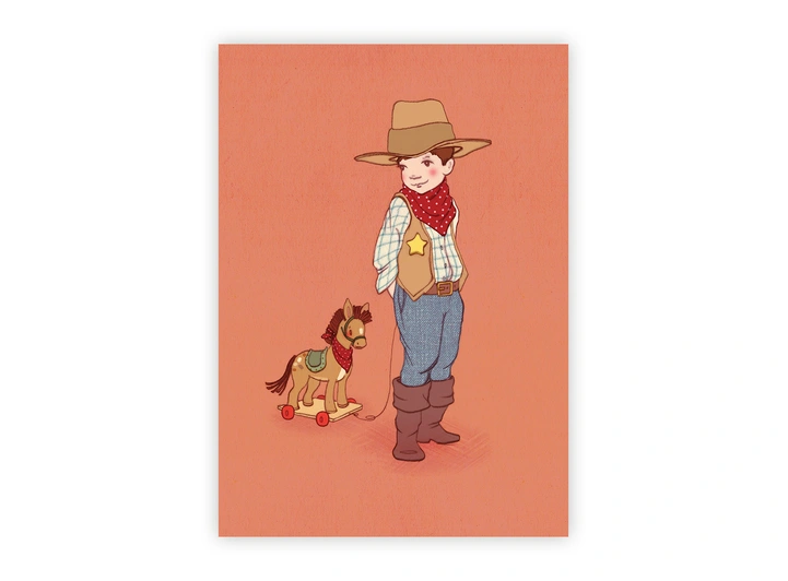 Belle & Boo - Postkort Yee haw A6 
