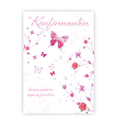 Dobbelt konfirmasjonskort A6 dobbelt kort