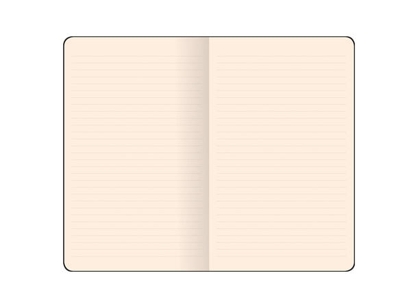 Flex Notatbok Vision Sort med linjer 192 sider - 9 x 14cm