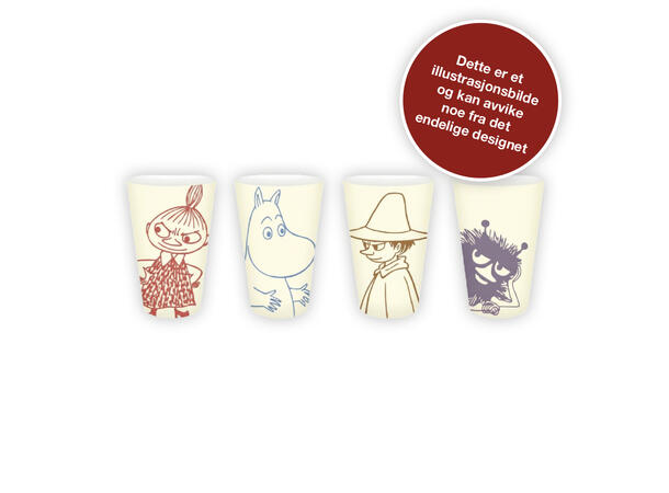 Mummi - Piknikk kopper 4stk 2,5dl