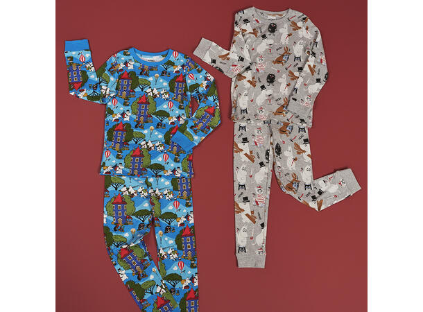 Mummi Pyjamas - Byggmester Grå Barneklær fra Mummi