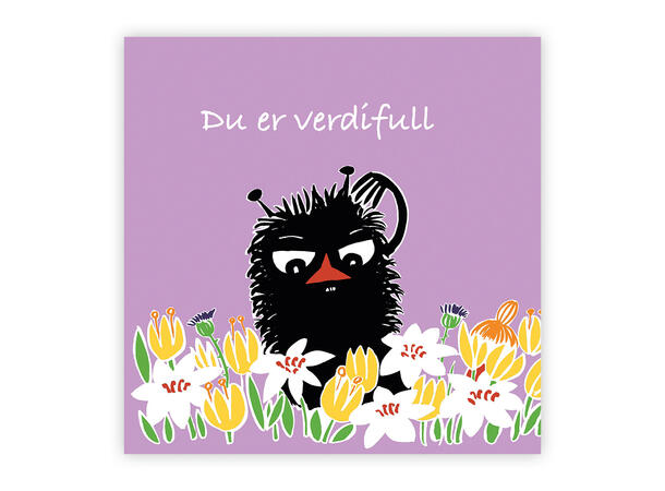 Mummi dobbeltkort - Du er verdifull 12 cm Mummi 