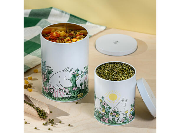 Mummi oppbevaringsbokser - I hagen Sett a 2 