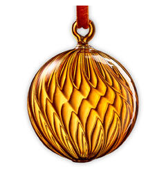 Muurla glasskule - Amber 6cm