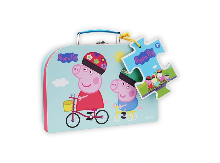 Peppa Gris - Puslespill og koffert 24 brikker 