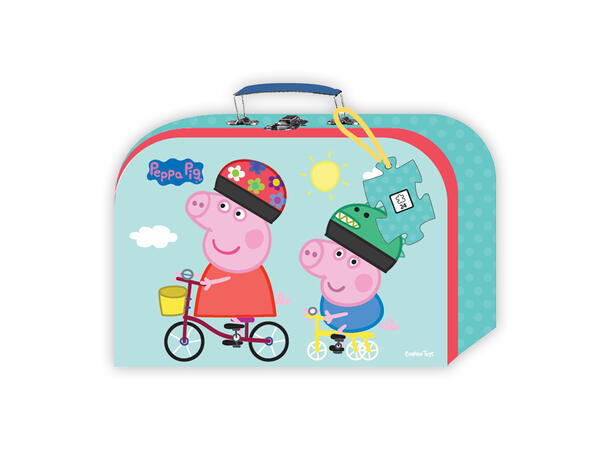 Peppa Gris - Puslespill og koffert 24 brikker