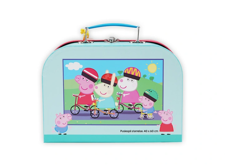 Peppa Gris - Puslespill og koffert 24 brikker 