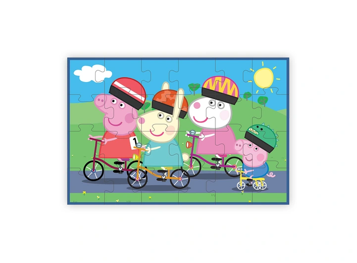 Peppa Gris - Puslespill og koffert 24 brikker 