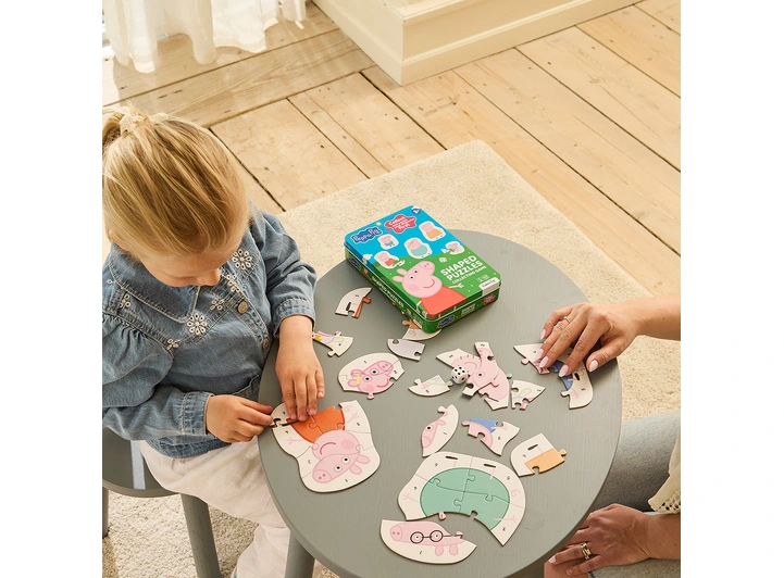 Peppa Gris 5 puslespill i tinnboks Fra 3 år 