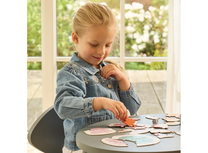 Peppa Gris 5 puslespill i tinnboks Fra 3 år 