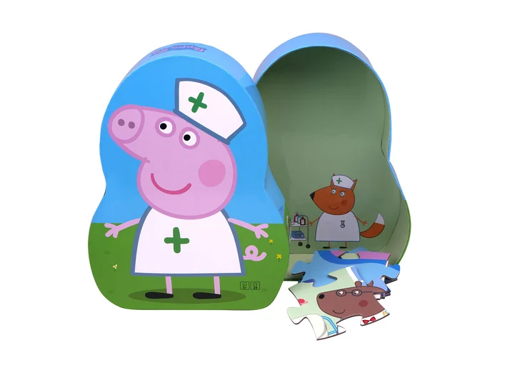 Peppa Gris Puslespill 24 brikker 3 + 
