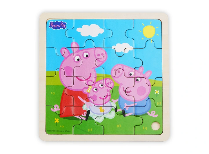 Peppa Gris Rammepuslespill 16 brikker 3 + 