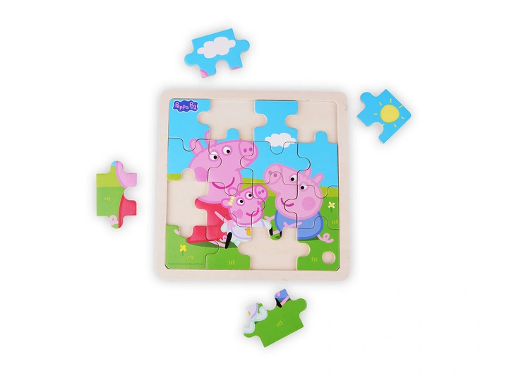 Peppa Gris Rammepuslespill 16 brikker 3 + 